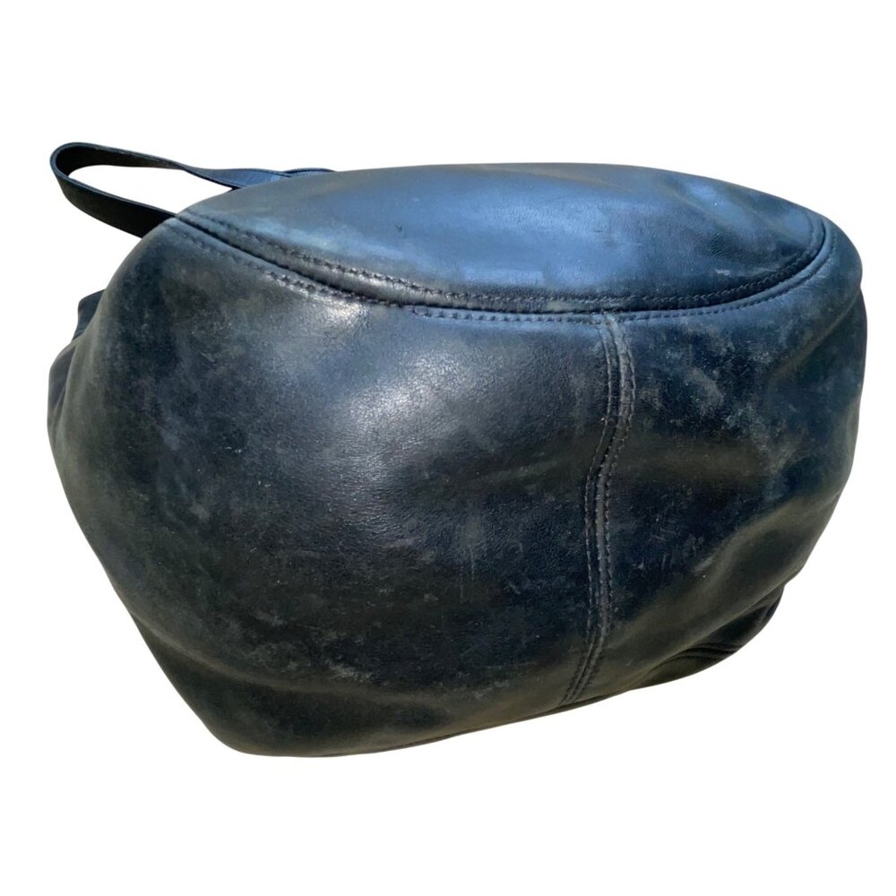 Coach Women’s Black Leather With Brass Hardware Double Handle Tote Bag - Picture 7 of 13